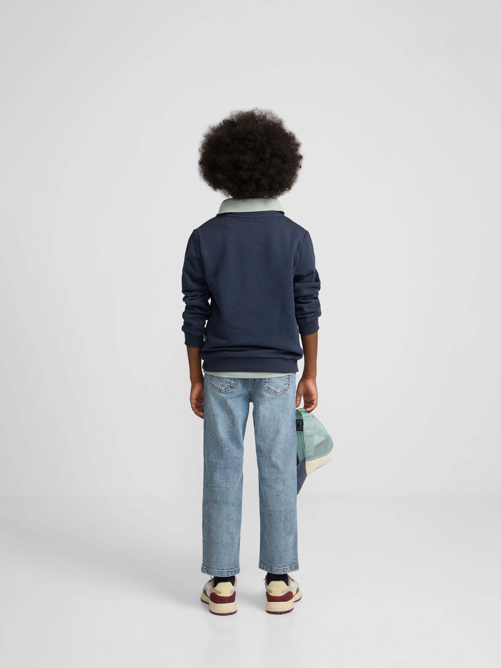 Sudadera kids silbon patch azul marino