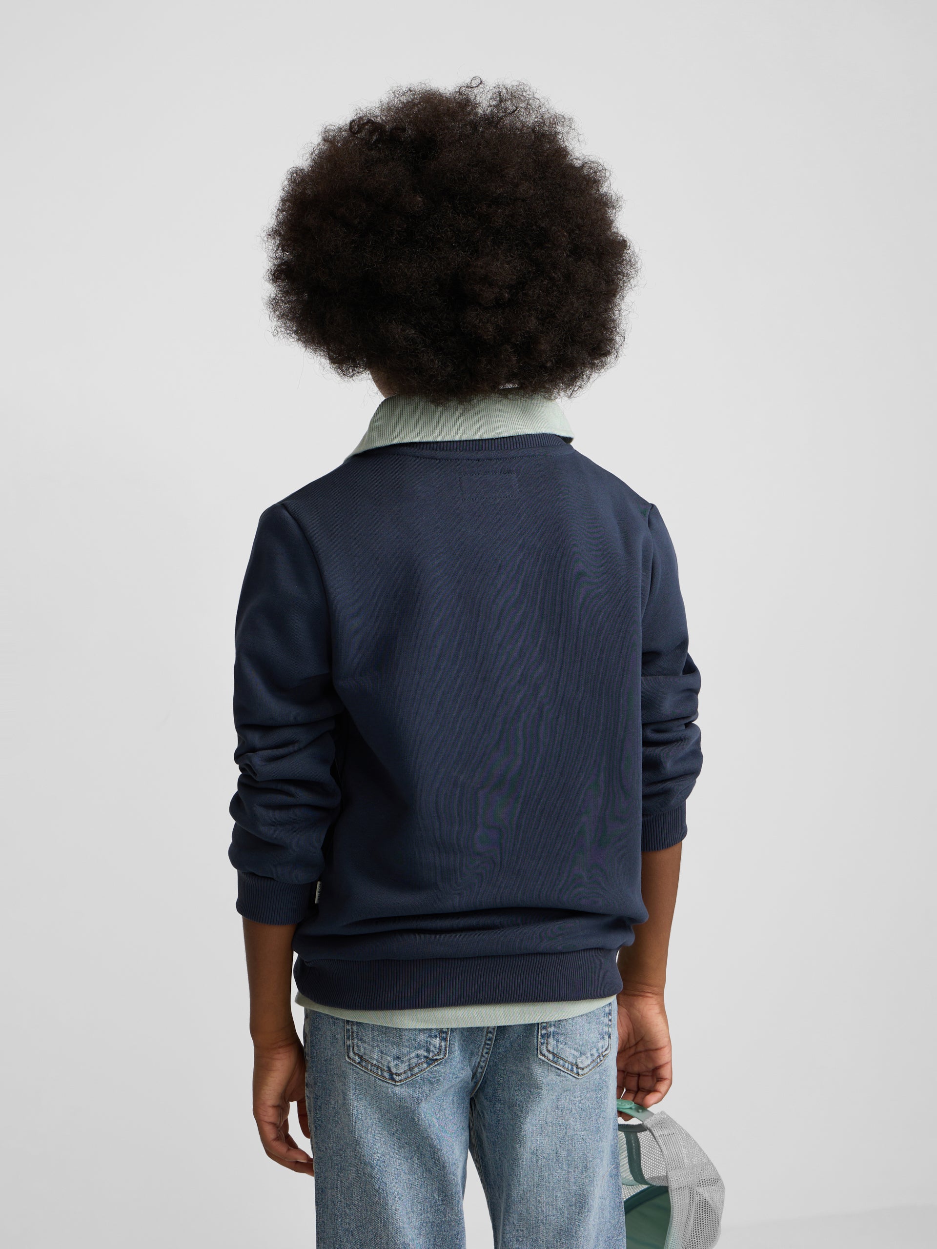 Sudadera kids silbon patch azul marino