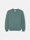 Sudadera kids minilogo verde oscuro