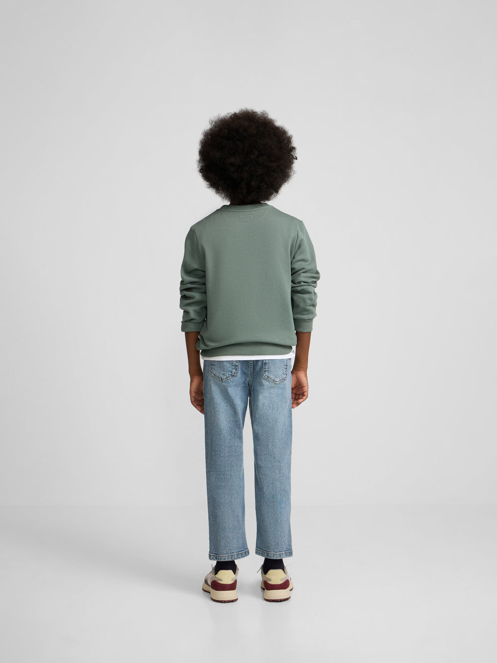 Sweatshirt kids minilogo verde escuro