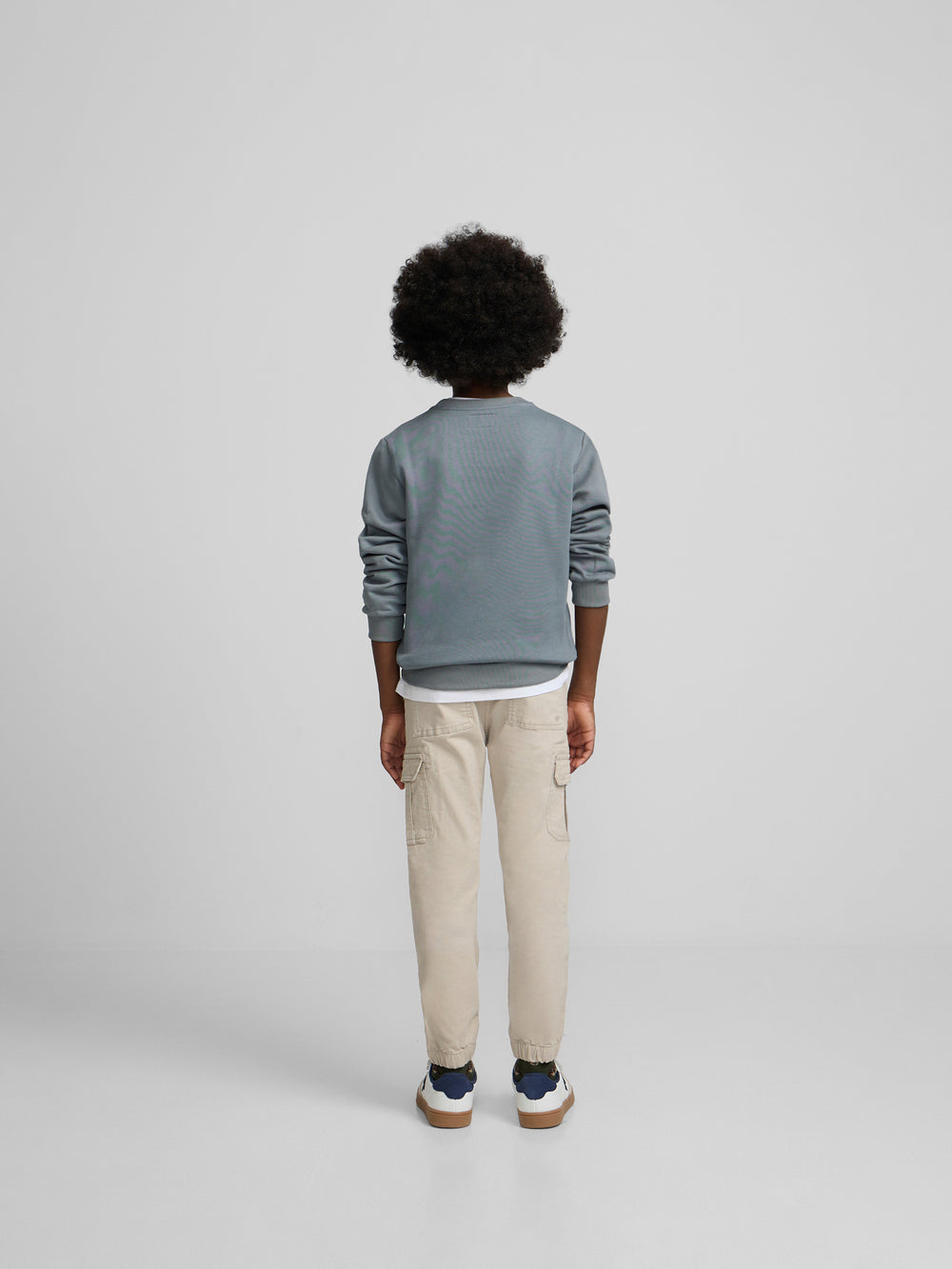 Sweat-shirt enfant Silbon patch vert foncé
