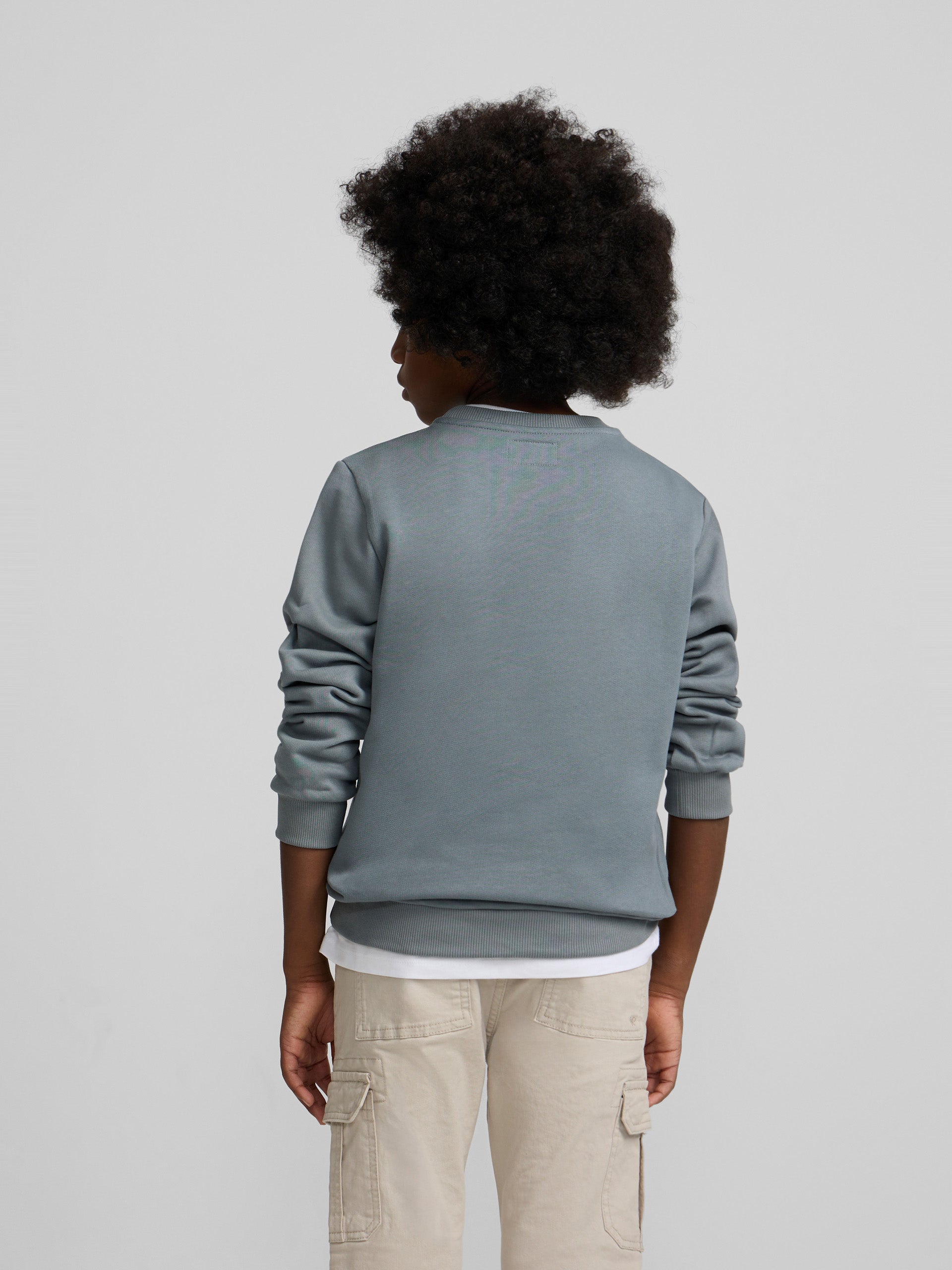 Sweatshirt kids silbon patch verde escuro