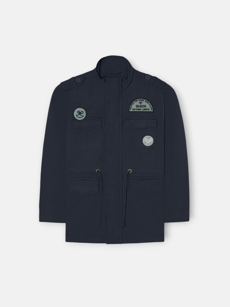 Chaqueta kids militar parches marino