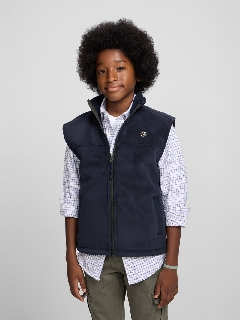 Colete polar kids smile azul-marinho