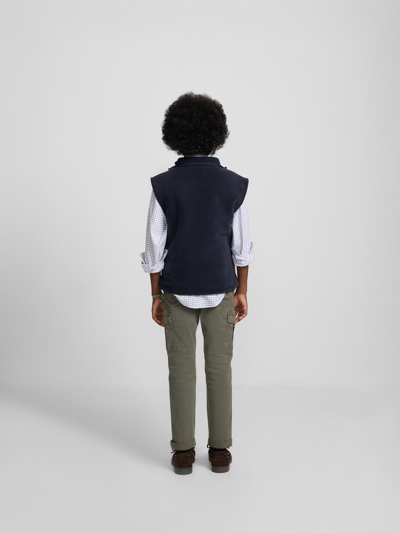 Colete polar kids smile azul-marinho