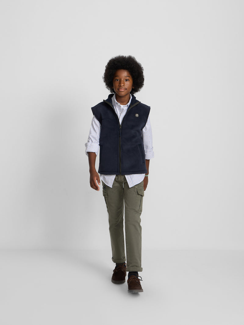 Colete polar kids smile azul-marinho