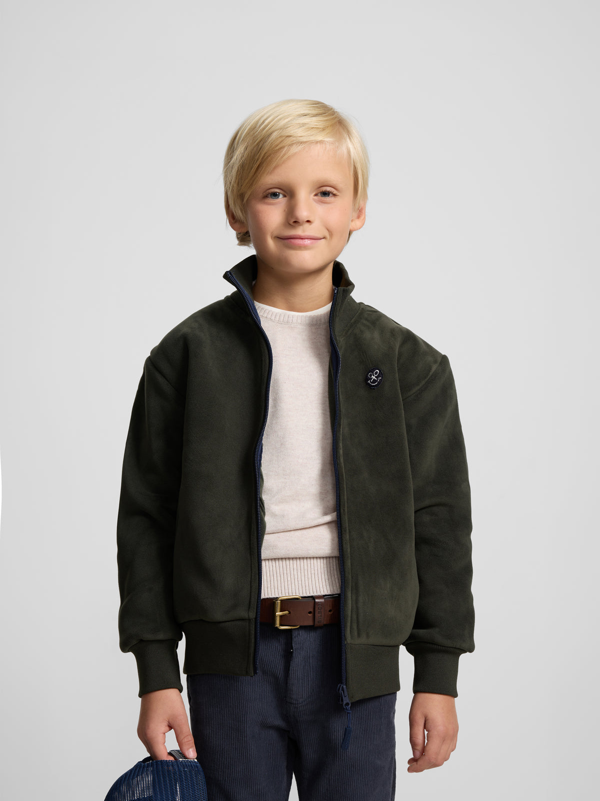 Forro polar kids smile azul verde