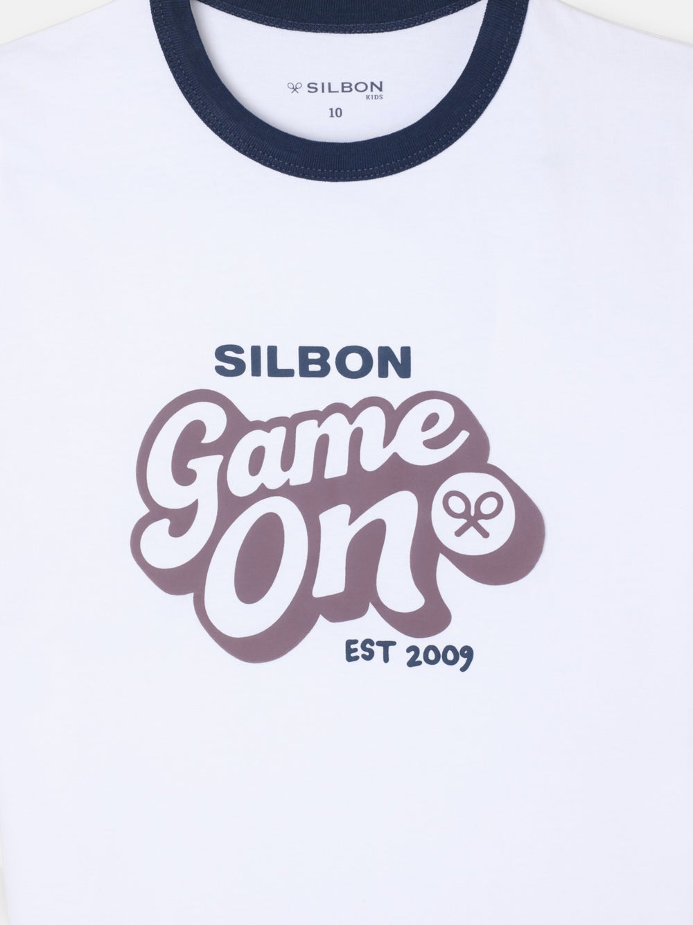 T-shirt enfant "game on" blanche