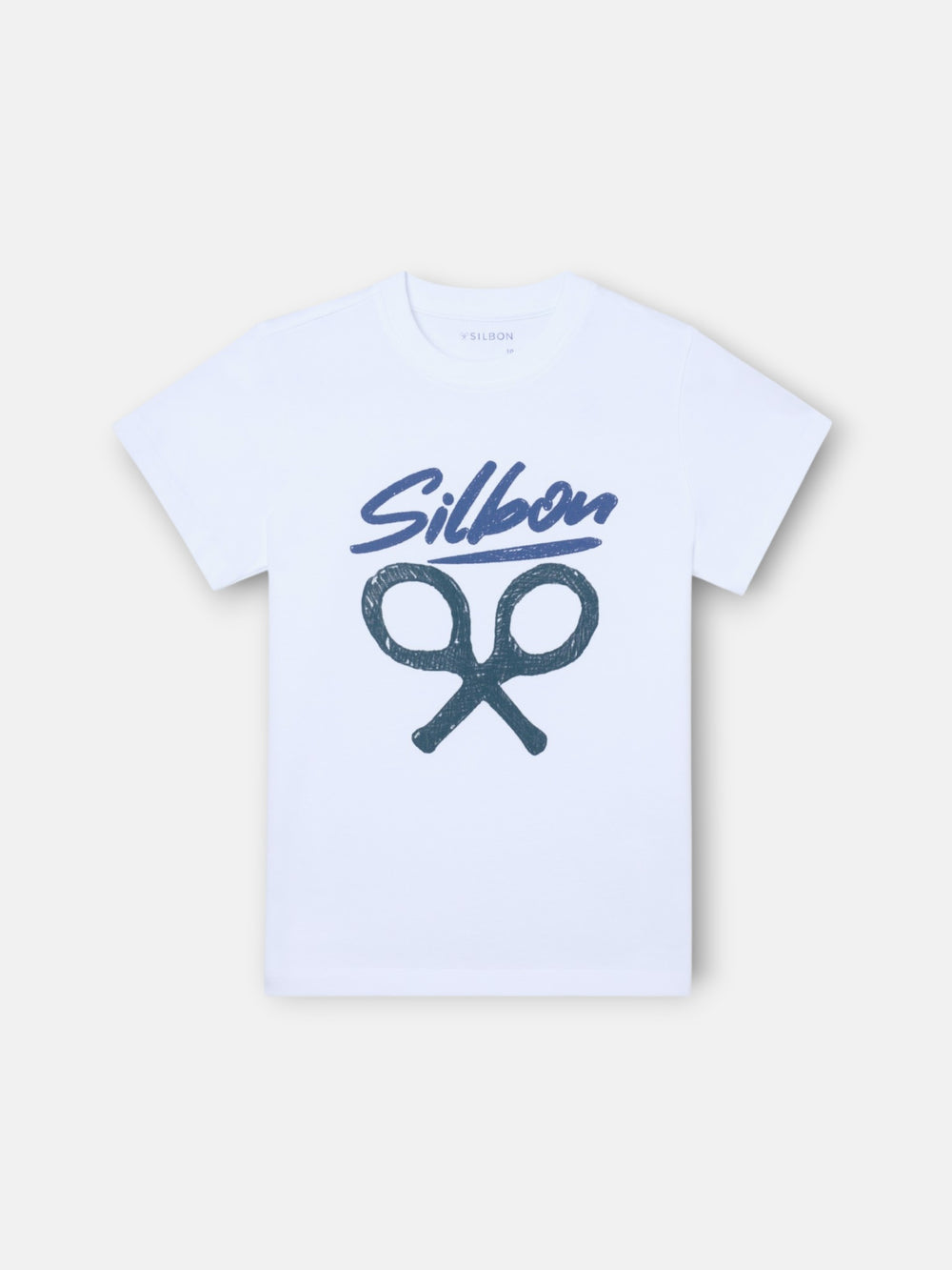 Camiseta kids silbon dibujo blanca