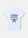 T-shirt enfant Silbon dessin blanc