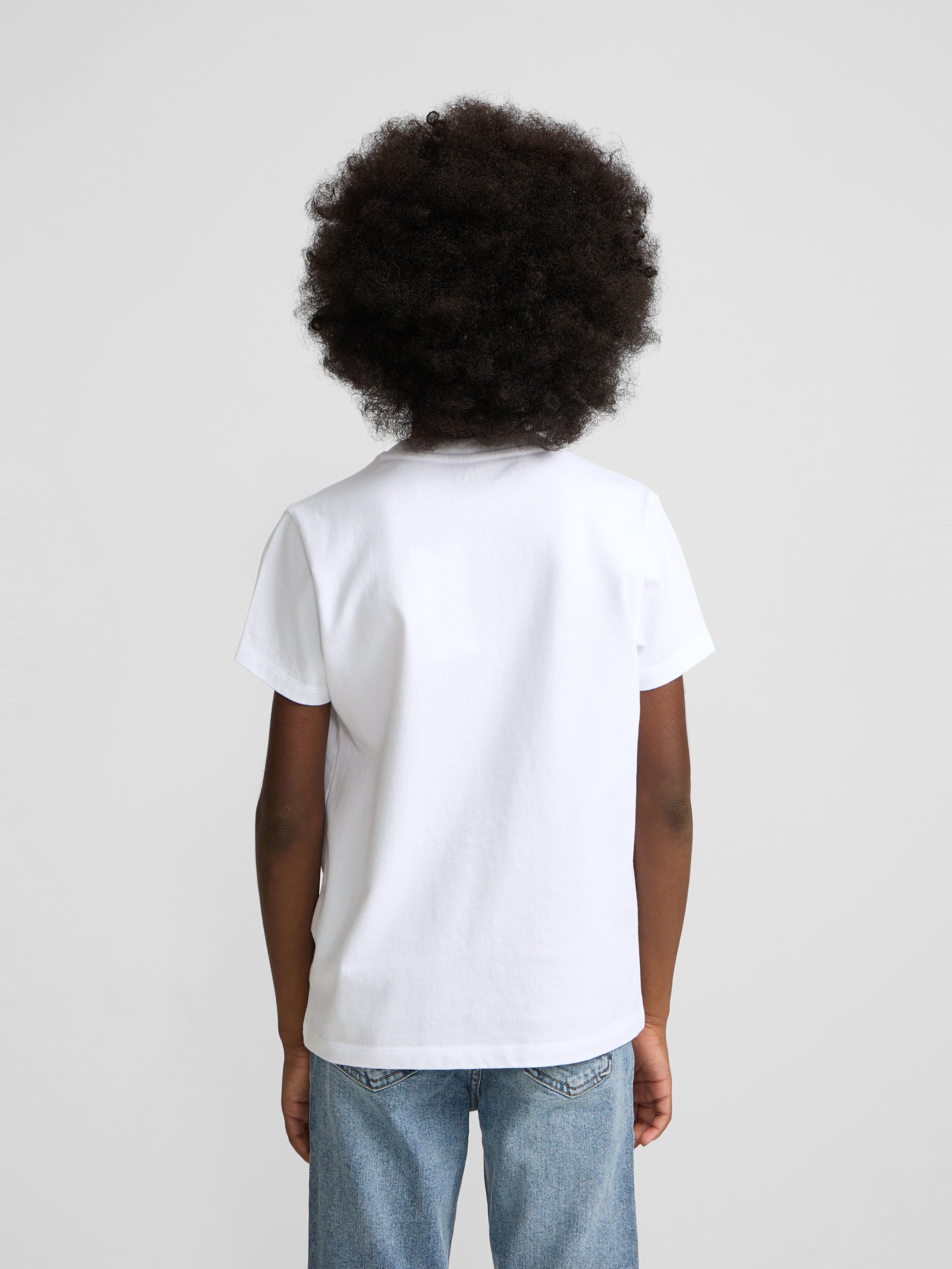 Camiseta kids silbon dibujo blanca