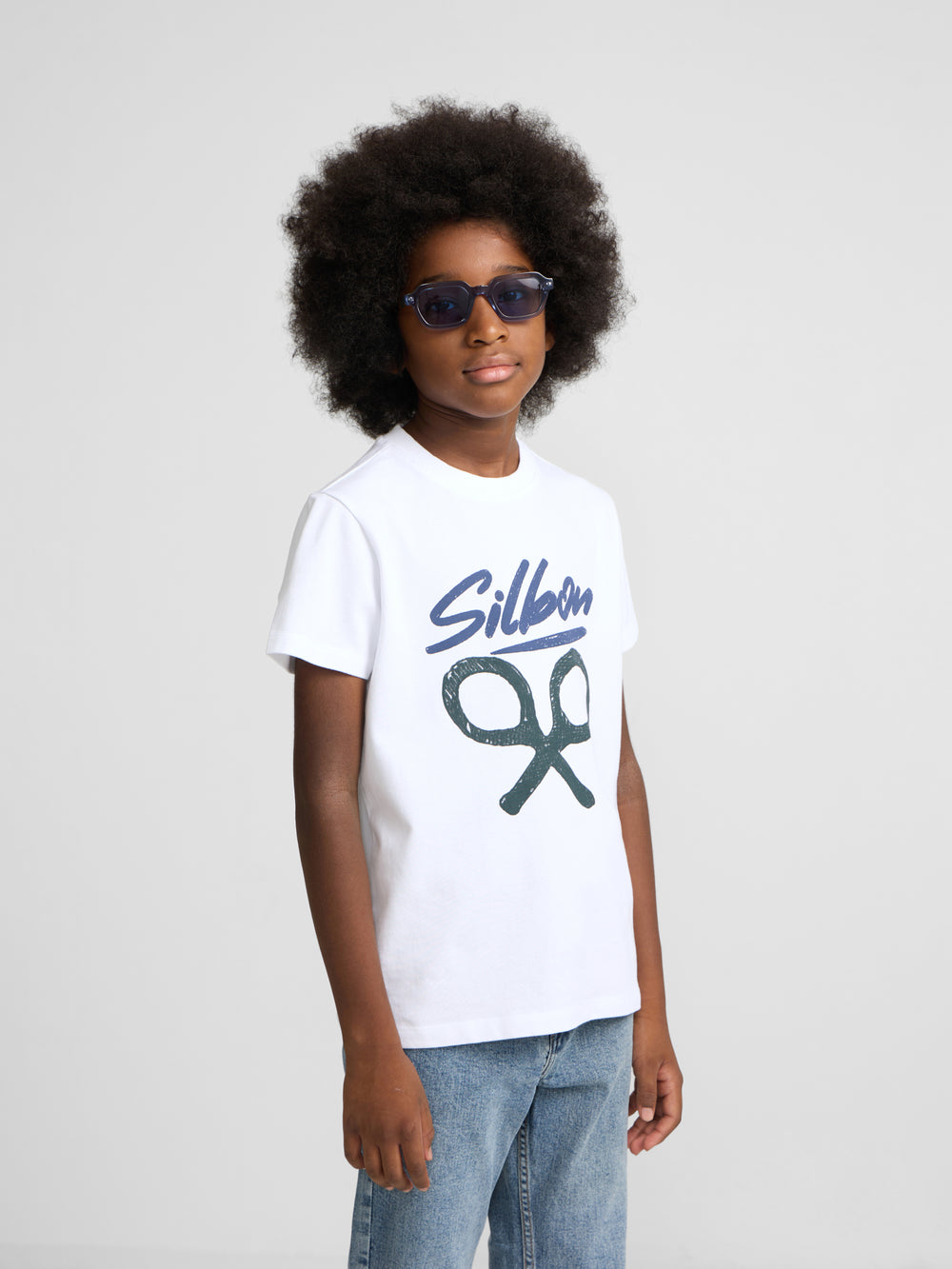 Camisola kids silbon desenho branca