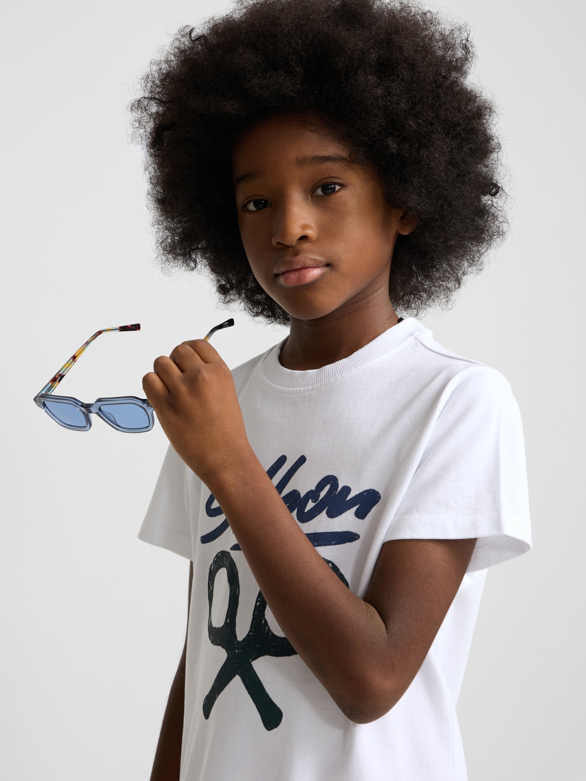 Camiseta kids silbon dibujo blanca