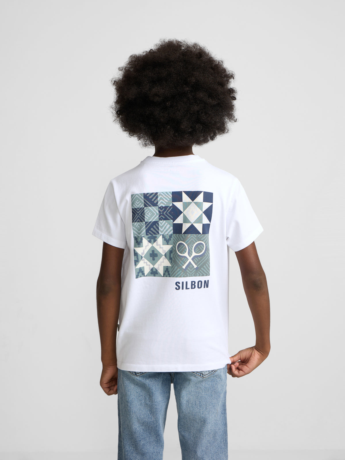 Camiseta kids etnica blanca