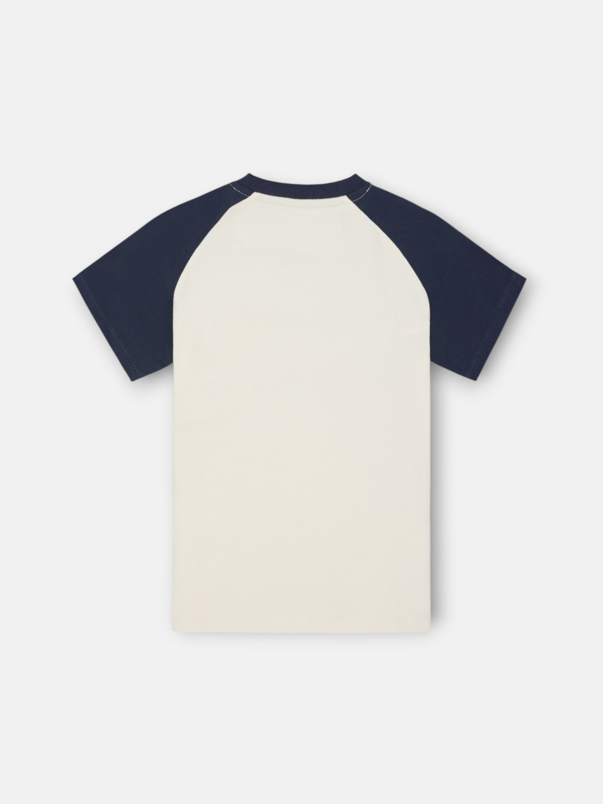 Camiseta kids ranglan varsity azul marino