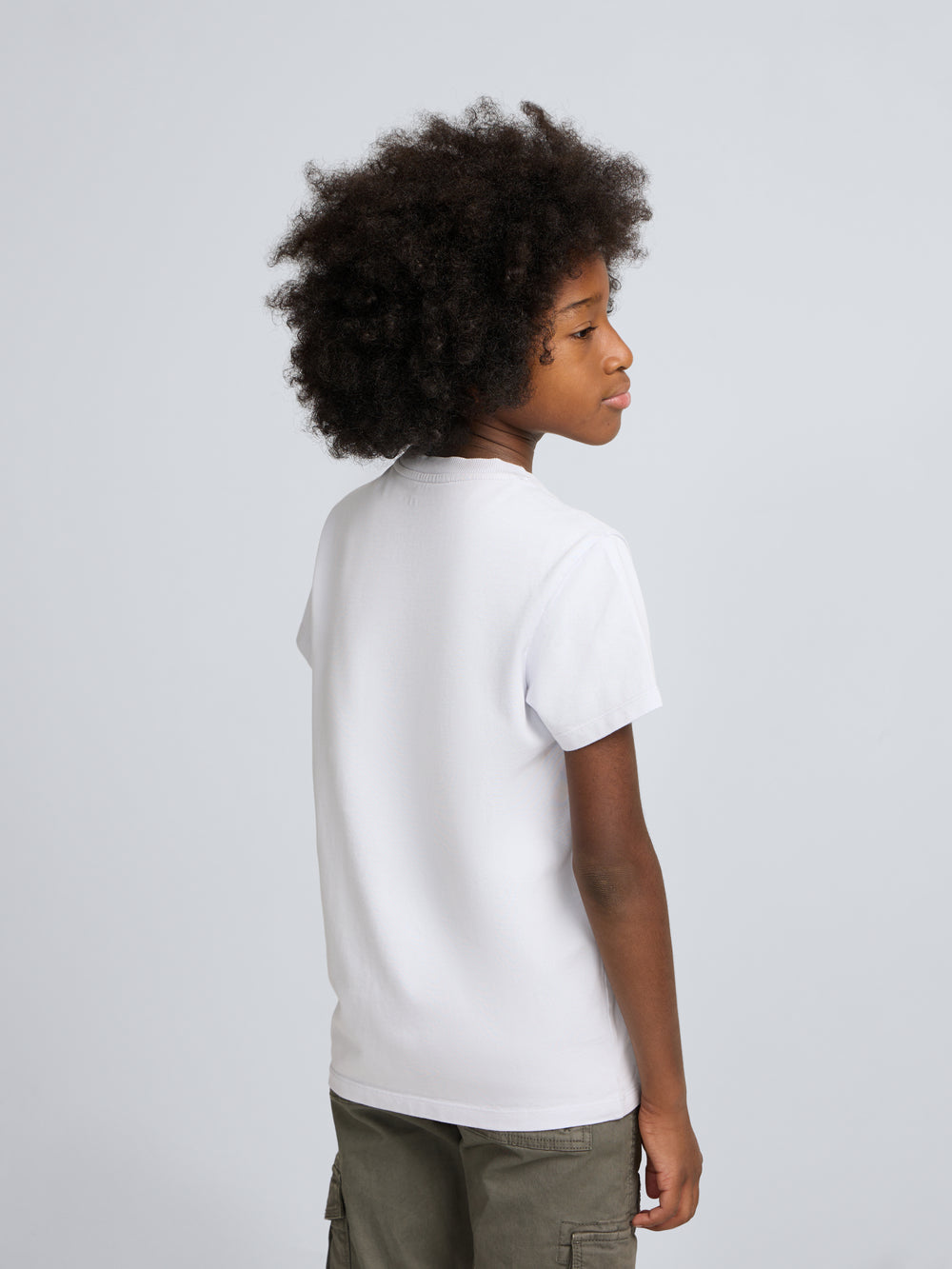 Camisola criança bolso etiqueta azul claro