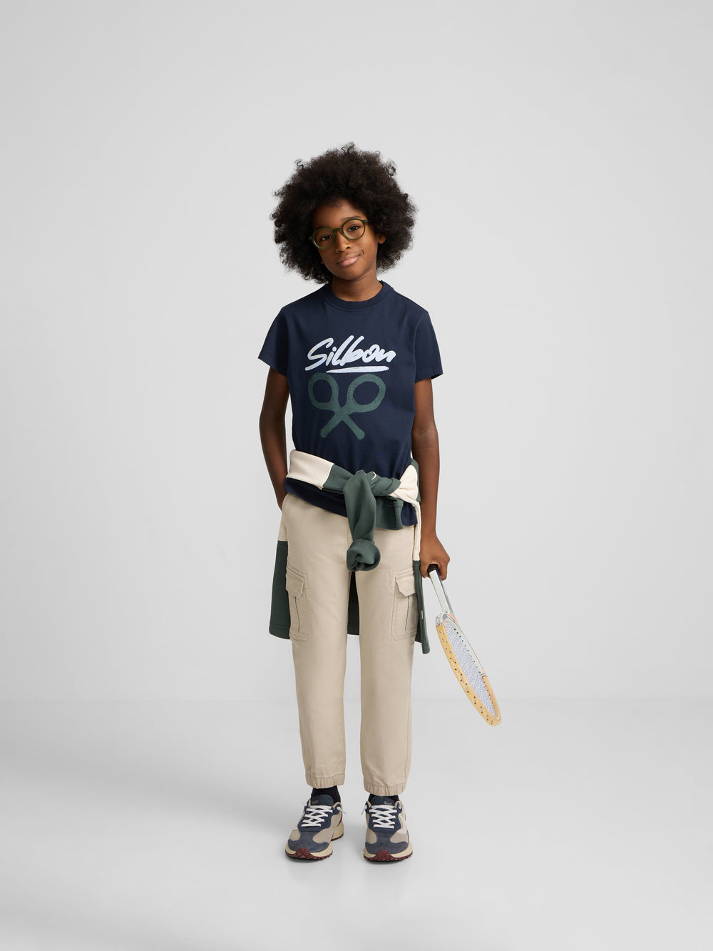 Camisola kids silbon desenho azul-marinho