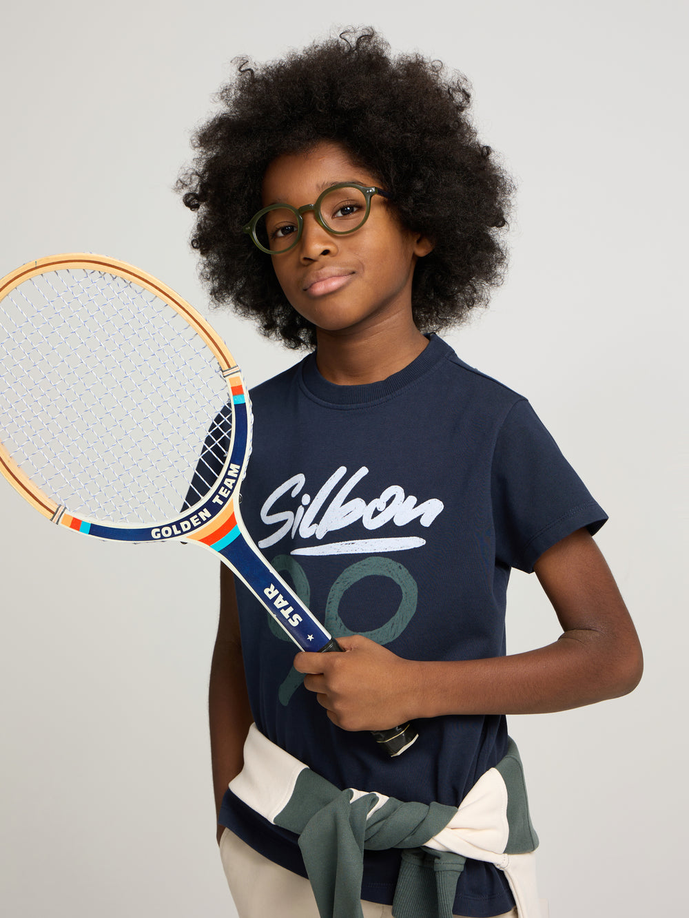 Camisola kids silbon desenho azul-marinho