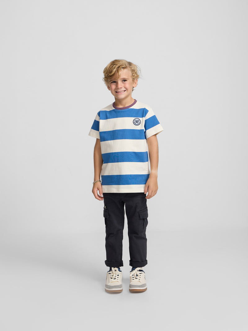 Camiseta kids raya ancha smile indigo
