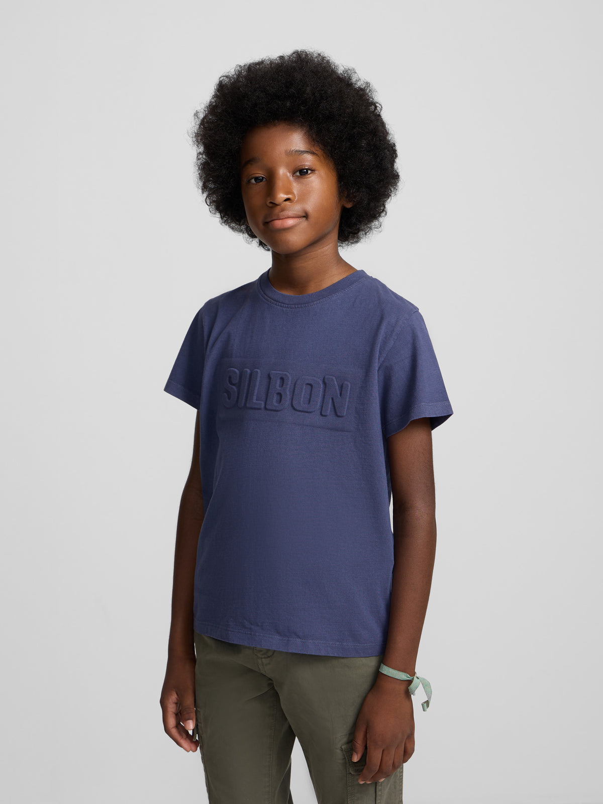 Camisola kids garment dye índigo