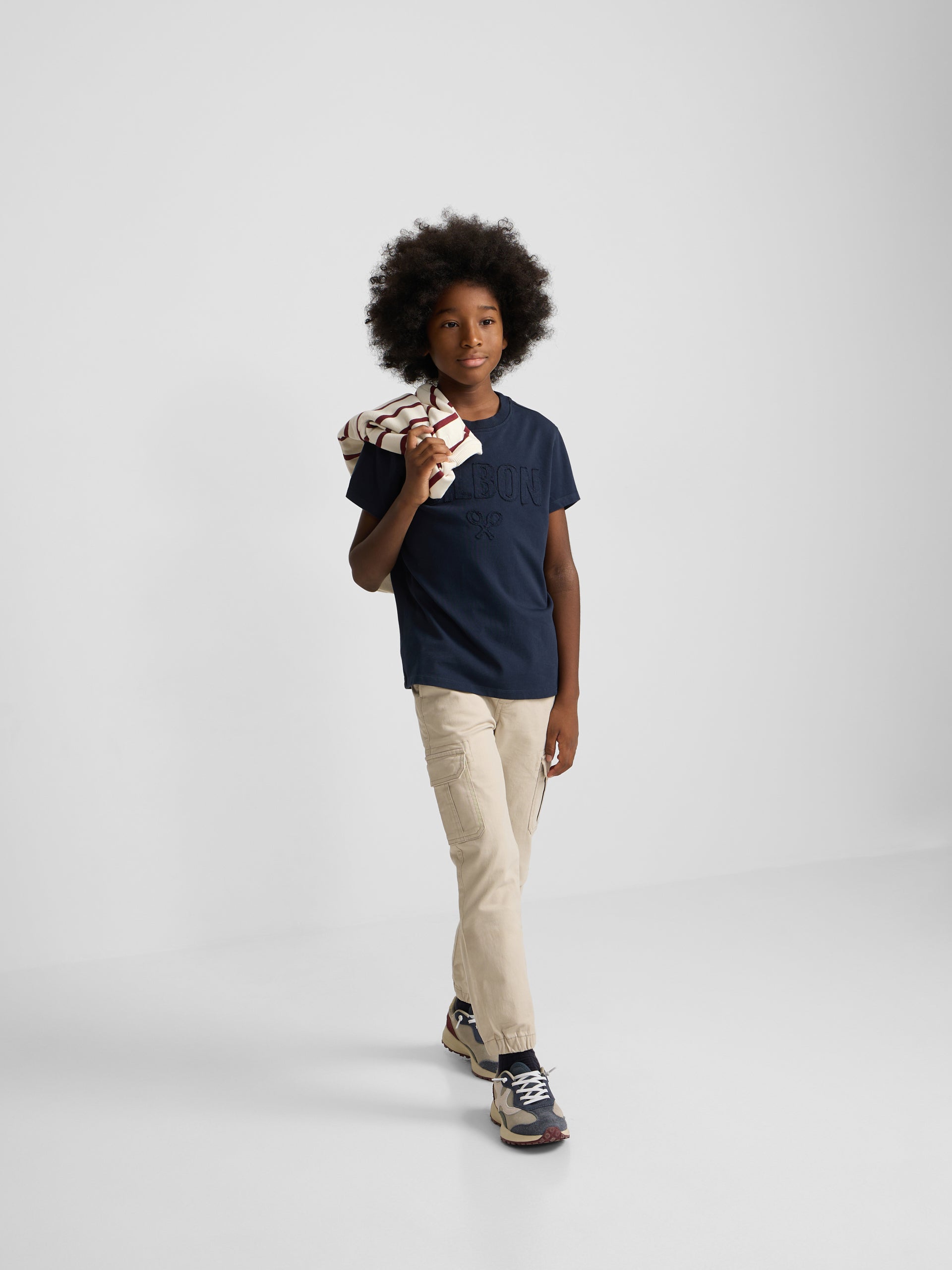 Camisola kids silbon patch tom azul-marinho