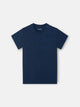 T-shirt enfant Silbon patch ton bleu marine