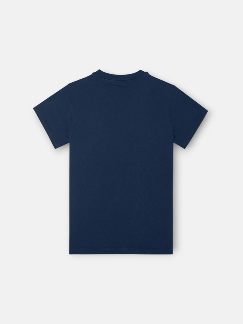 Camiseta kids silbon patch tono azul marino