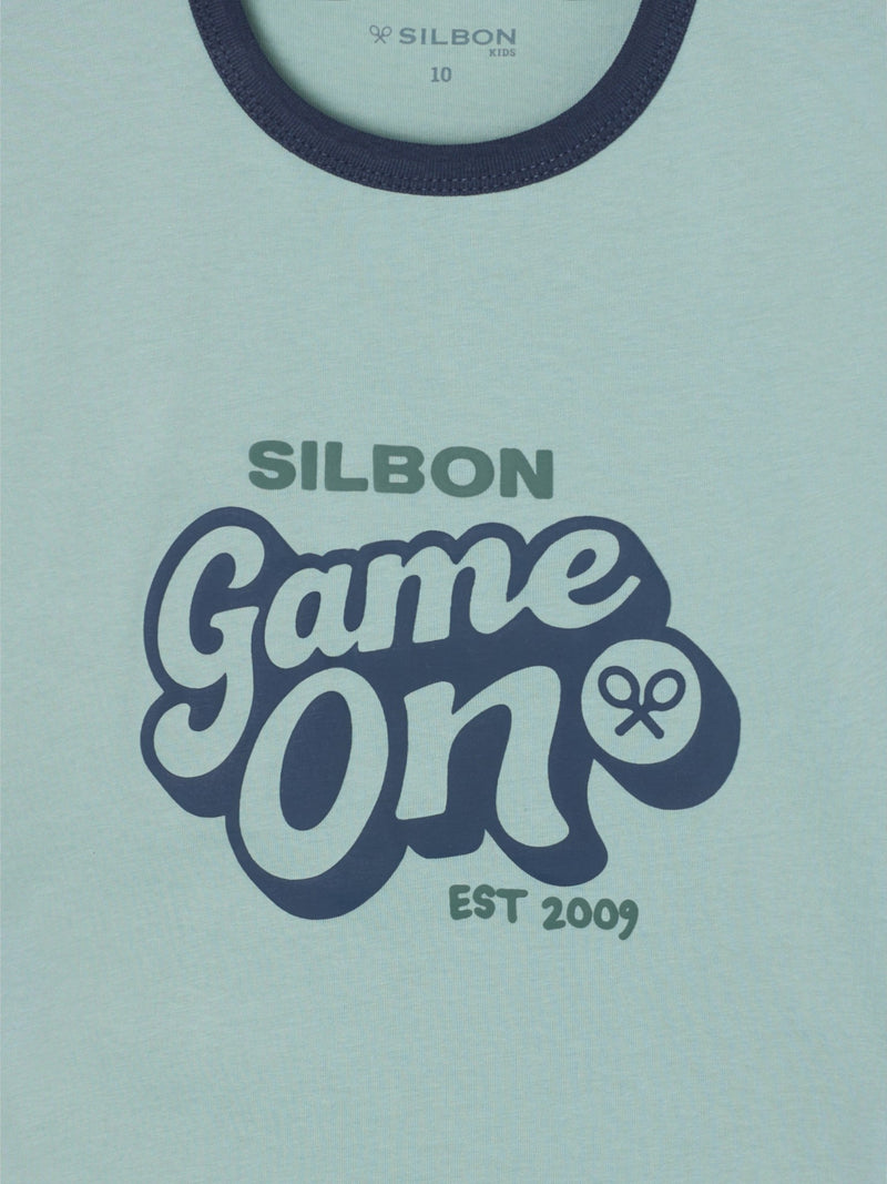 Camiseta kids game on verde