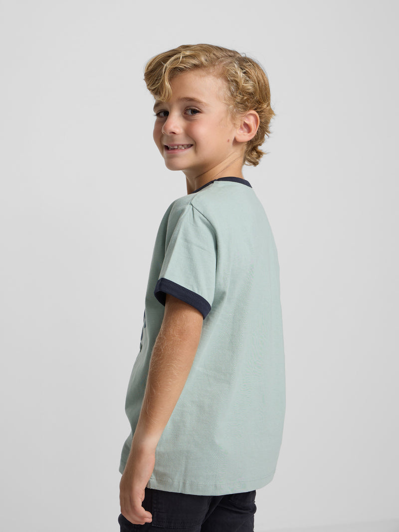 Camiseta kids game on verde