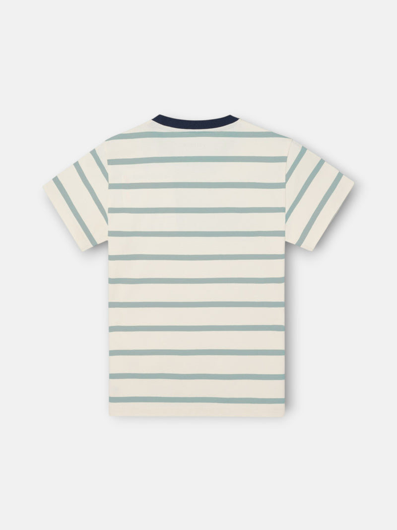 Camiseta kids raya fina stitching verde
