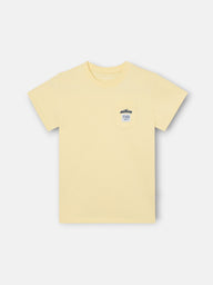 T-shirt enfant poche étiquette jaune