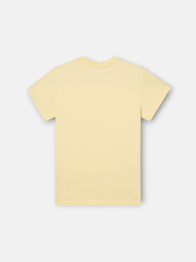 T-shirt enfant poche étiquette jaune