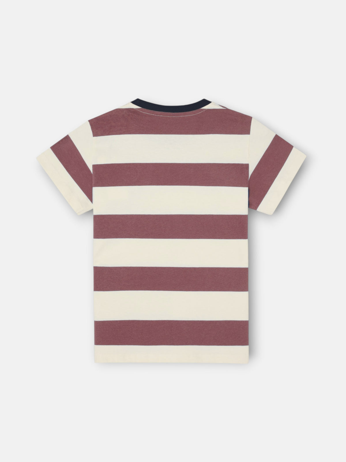 Camiseta kids raya ancha smile burdeos
