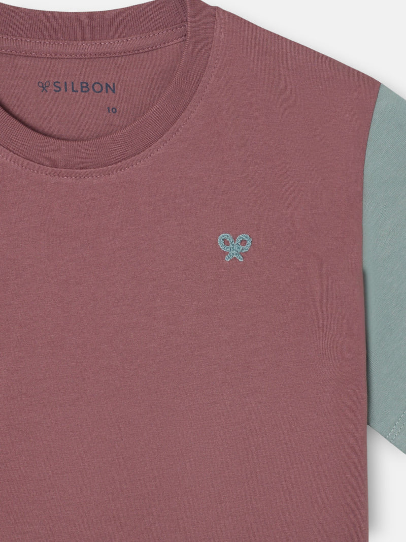 Camiseta kids multicolor rizo burdeos