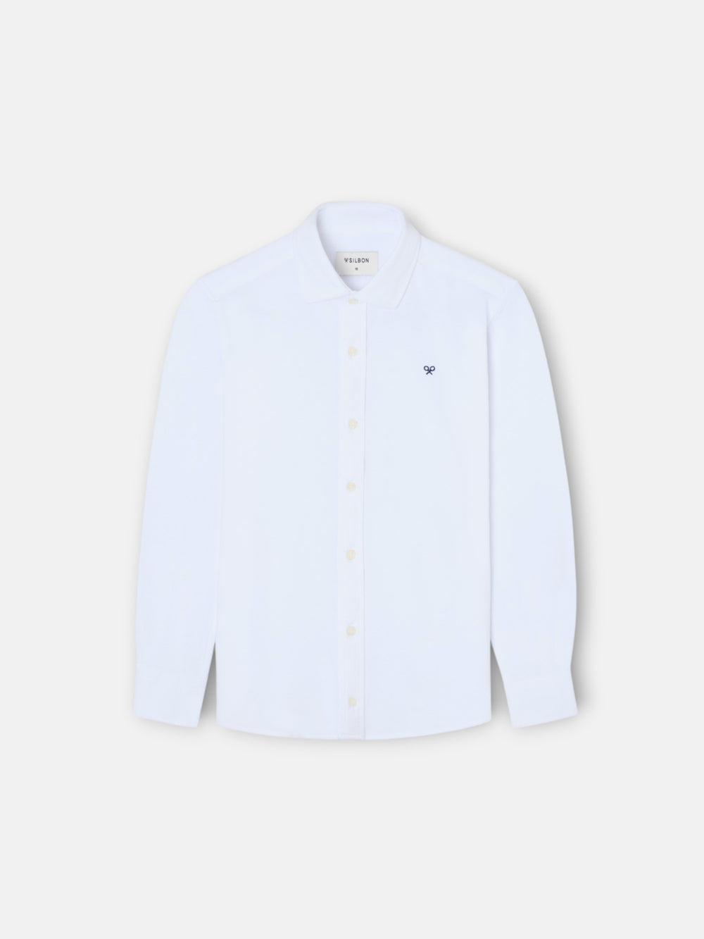 Chemise sport enfant piqué blanc