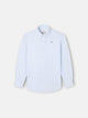 Camisa sport kids rayas oxford celeste