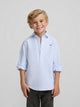 Polera sport kids clasica oxford celeste