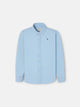 Camisa sport kids clasica denim azul claro