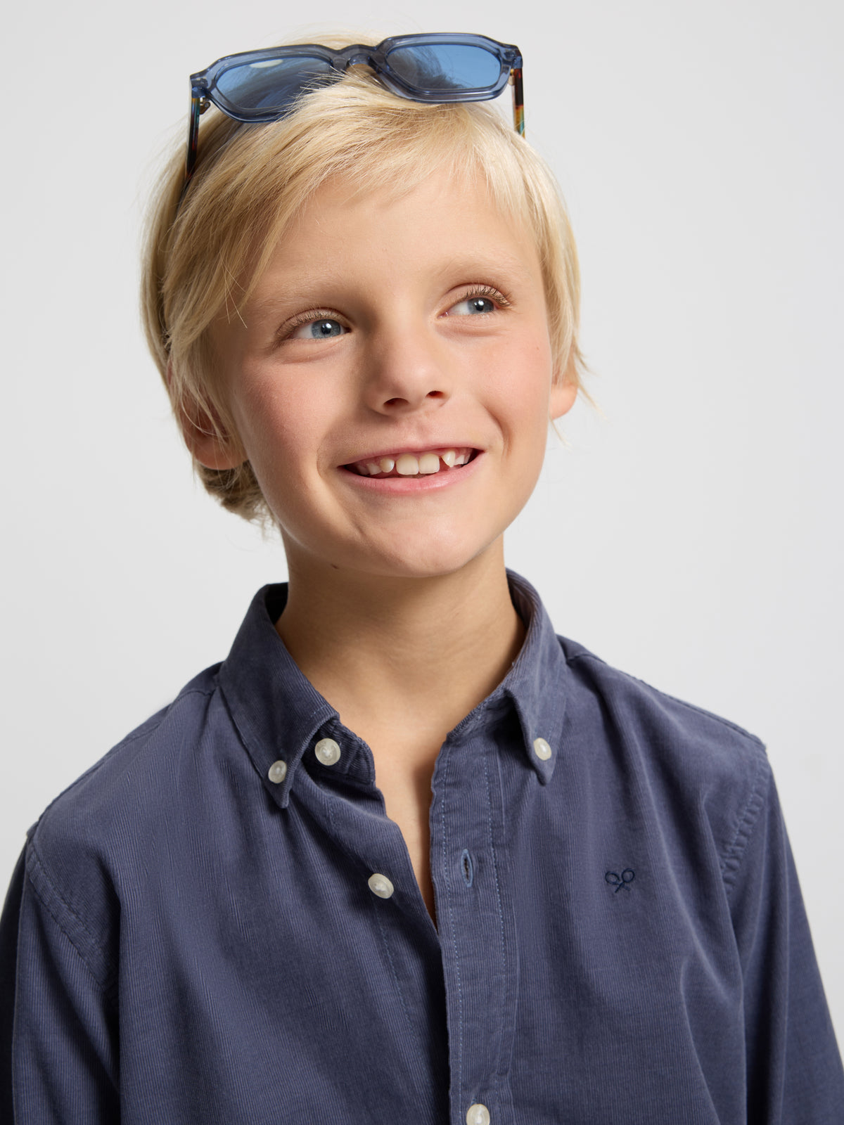 Camisa sport kids pana indigo