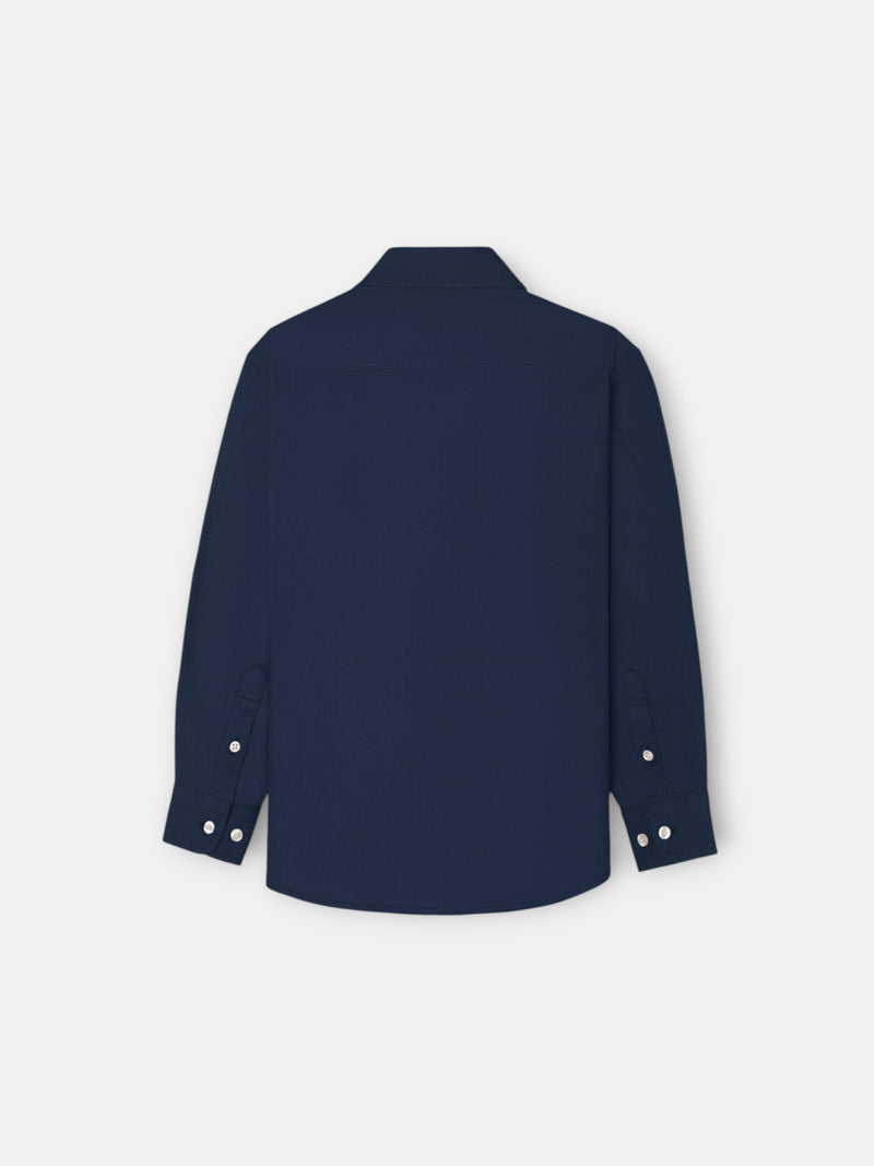Camisa sport kids espiga azul marino