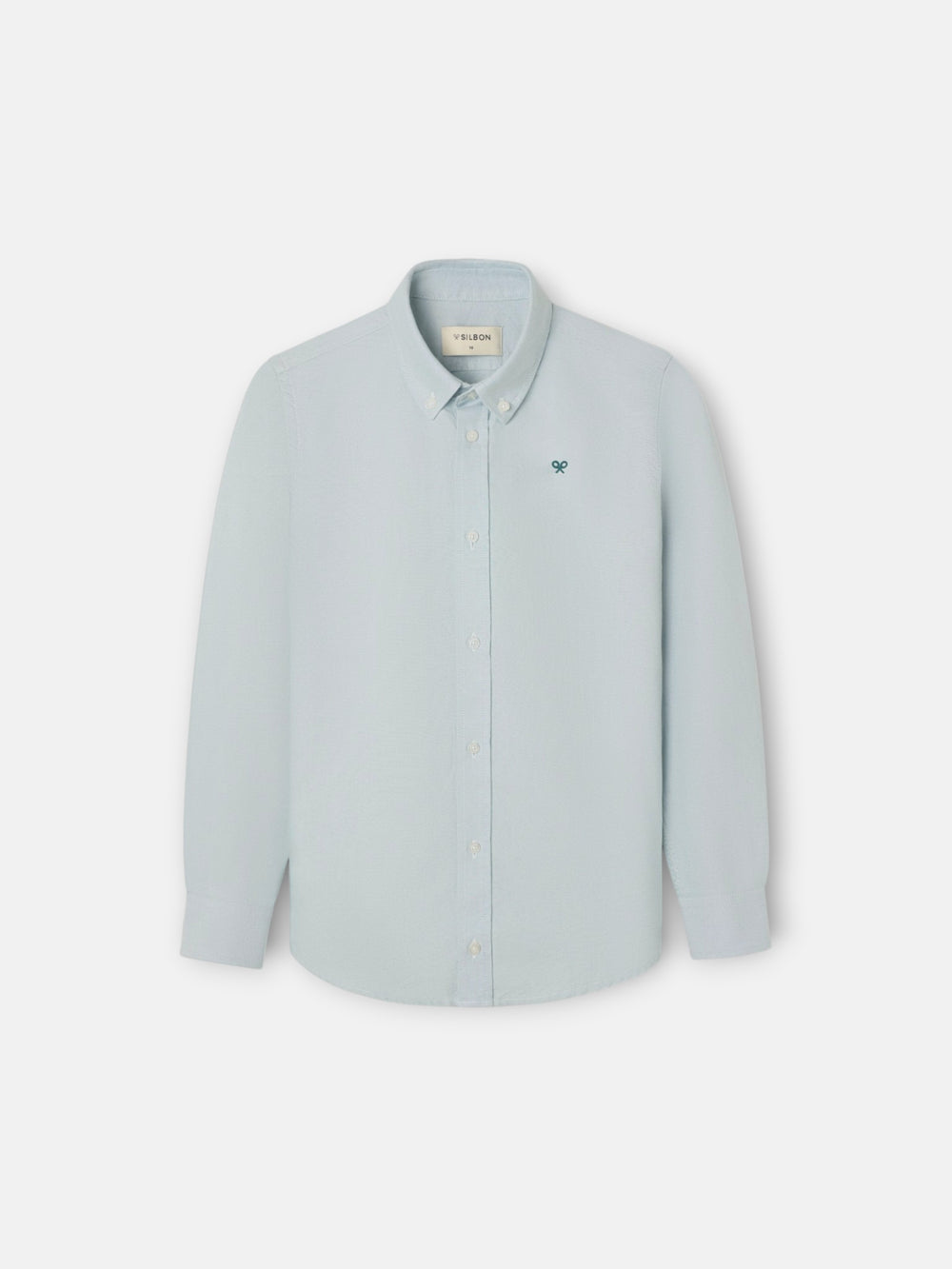 Chemise sport enfant oxford verte