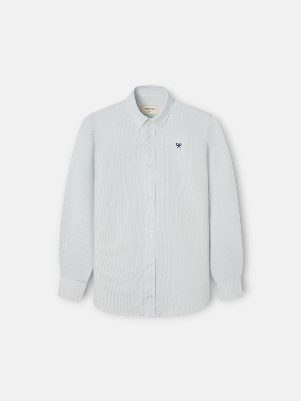Chemise sport enfant oxford mille rayures vert