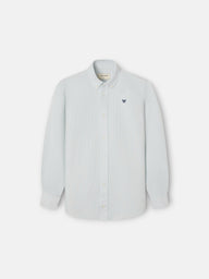 Camisa sport kids oxford mil rayas verde