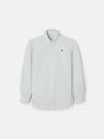 Camisa sport criança oxford mil riscas verde
