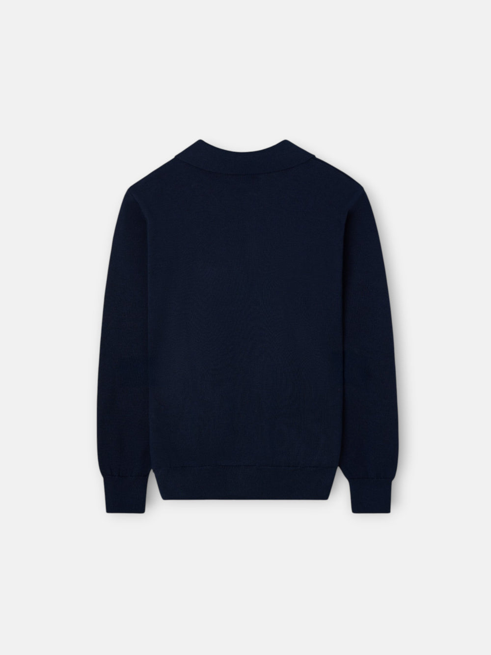 Jersey kids cuello polo marino