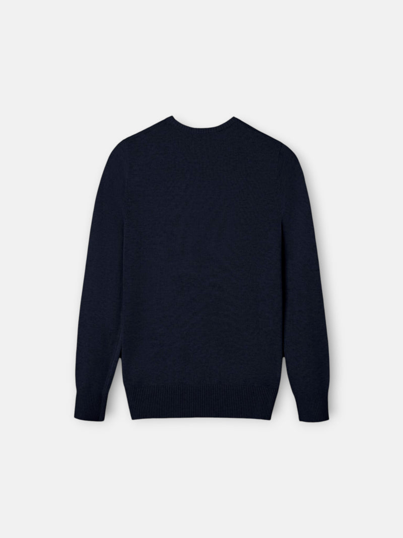 Jersey de malha azul-marinho para crianças