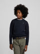 Navy blue knit kids sweater