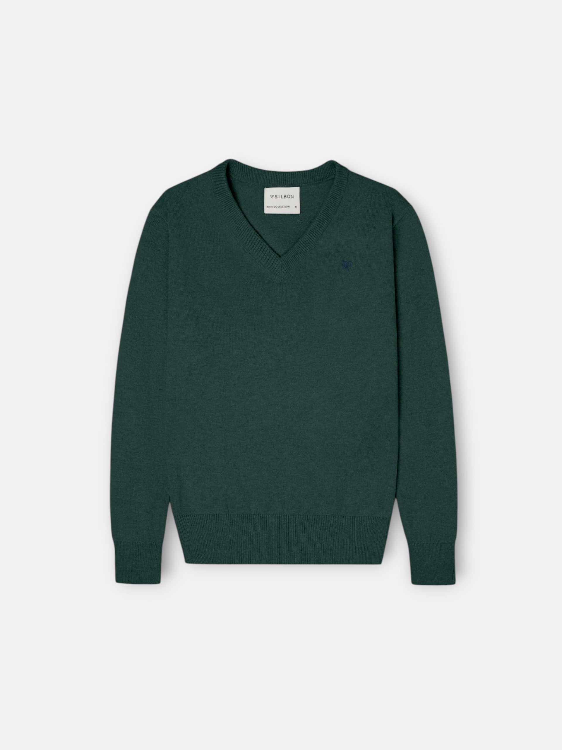 Jersey kids cuello pico verde