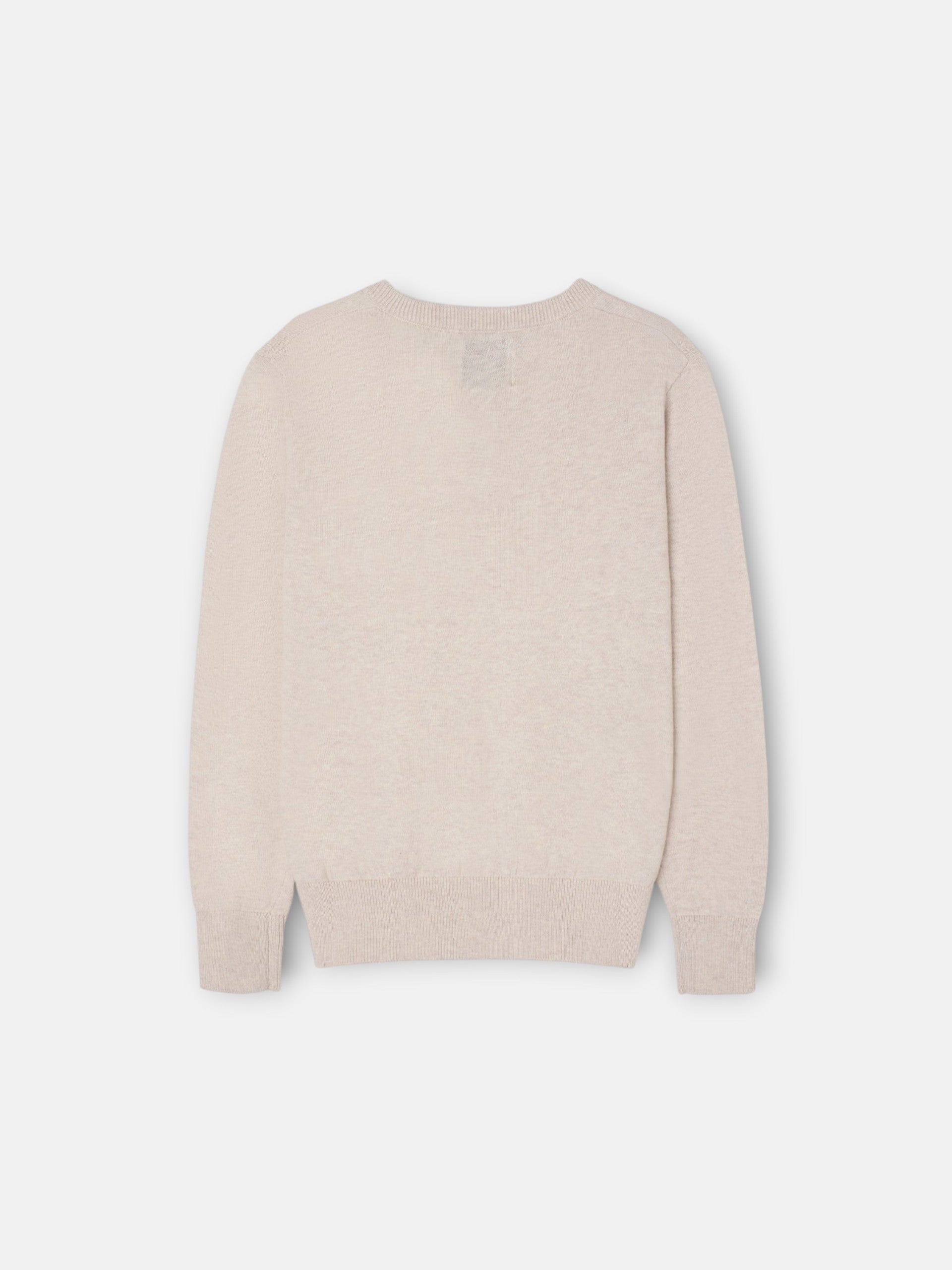 Jersey kids cuello pico crema