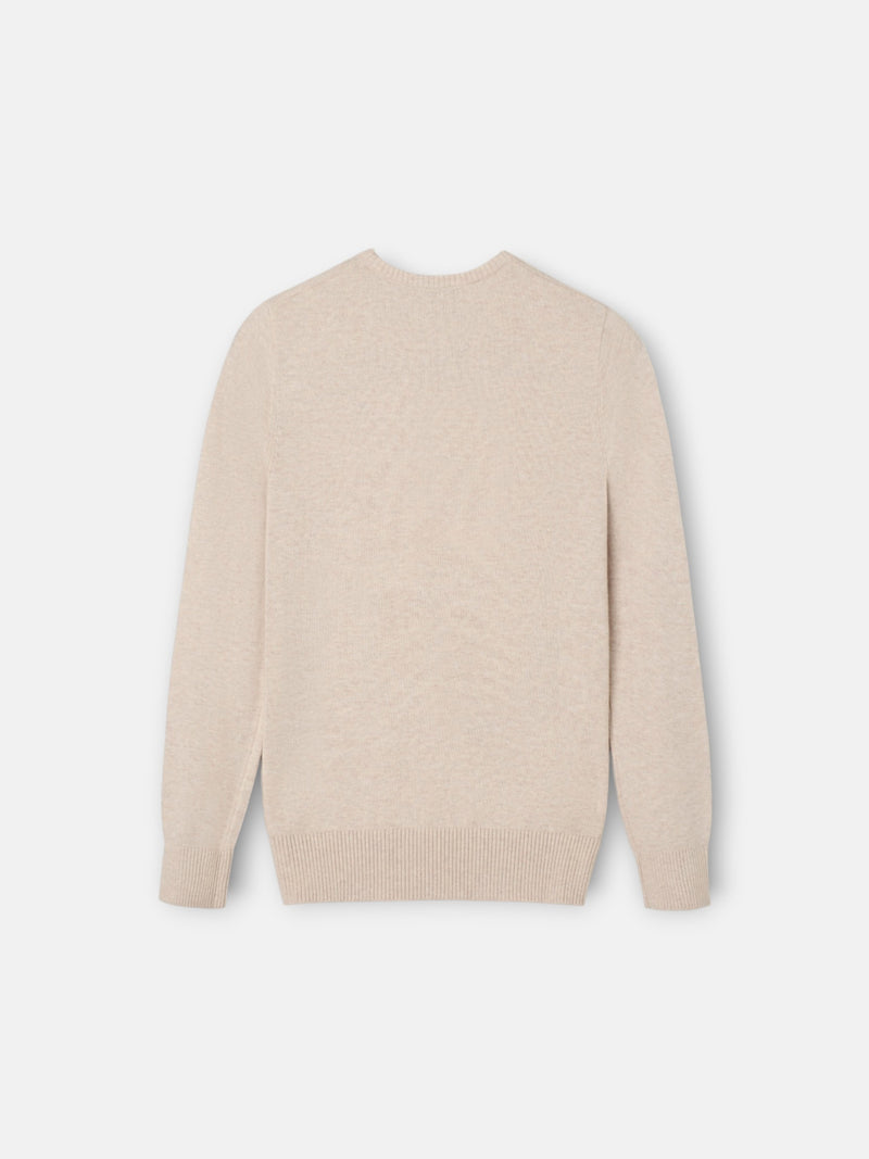 Jersey de criança gola redonda creme
